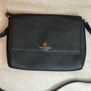 Kate Spade Black Leather Shoulder Bag